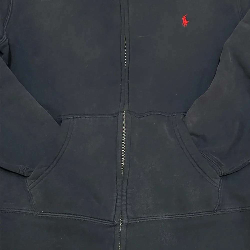 Polo Ralph Lauren Hoodie Teen 14-16 Navy Zip Up Academia Preppy Loungewear